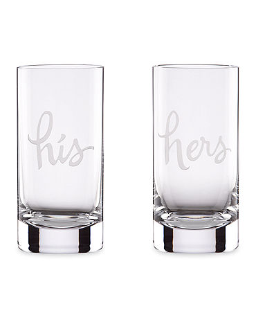 Kate Spade - Two of a Kind - Highball Glasses - Set of 2