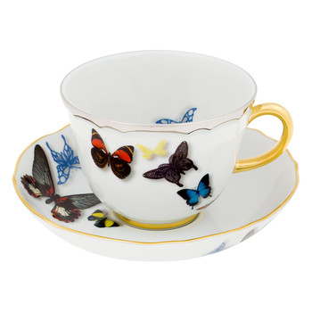 Christian Lacroix - Tales of Porcelain - Butterfly Parade - Tea Cup & Saucer