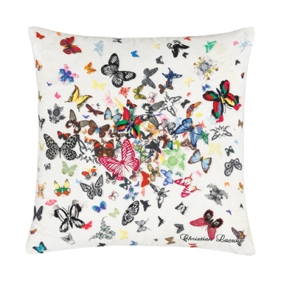Designers Guild - Christian Lacroix Collection - Butterfly Parade Cushion - Opalin