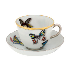 Christian Lacroix - Tales of Porcelain - Butterfly Parade - Coffee Cup & Saucer