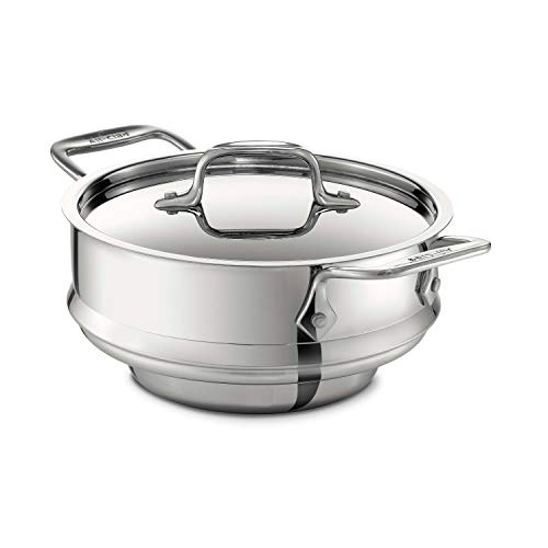 All-Clad 4703-DB Stainless Steel Dishwasher Safe Double Boiler Insert Cookware 3-Quart Silver